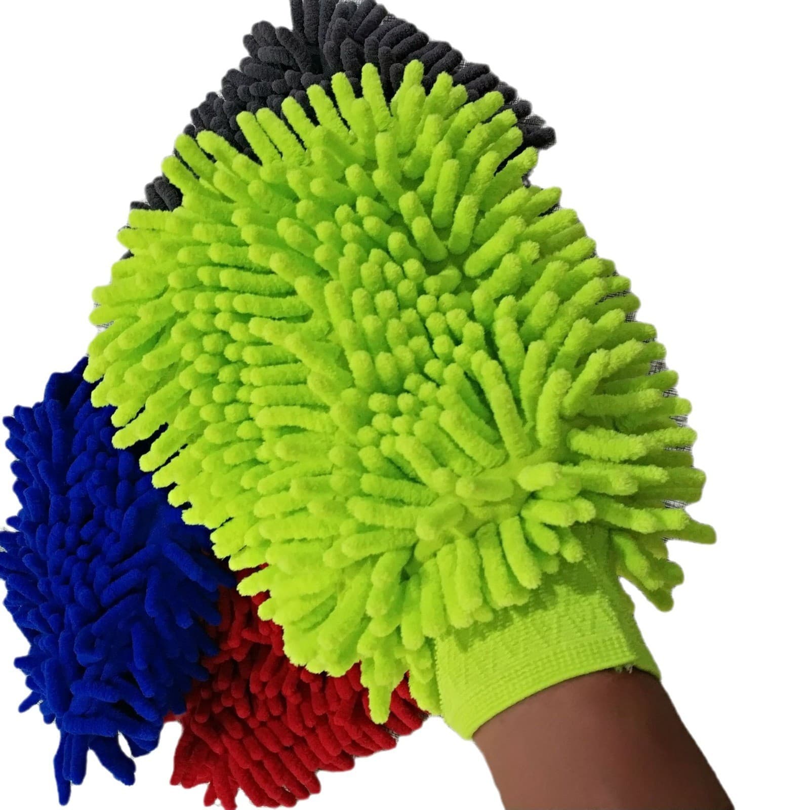 Single-Sided Chenille Car Wash Glove, Thickened Dust Removal Car Wash Tool