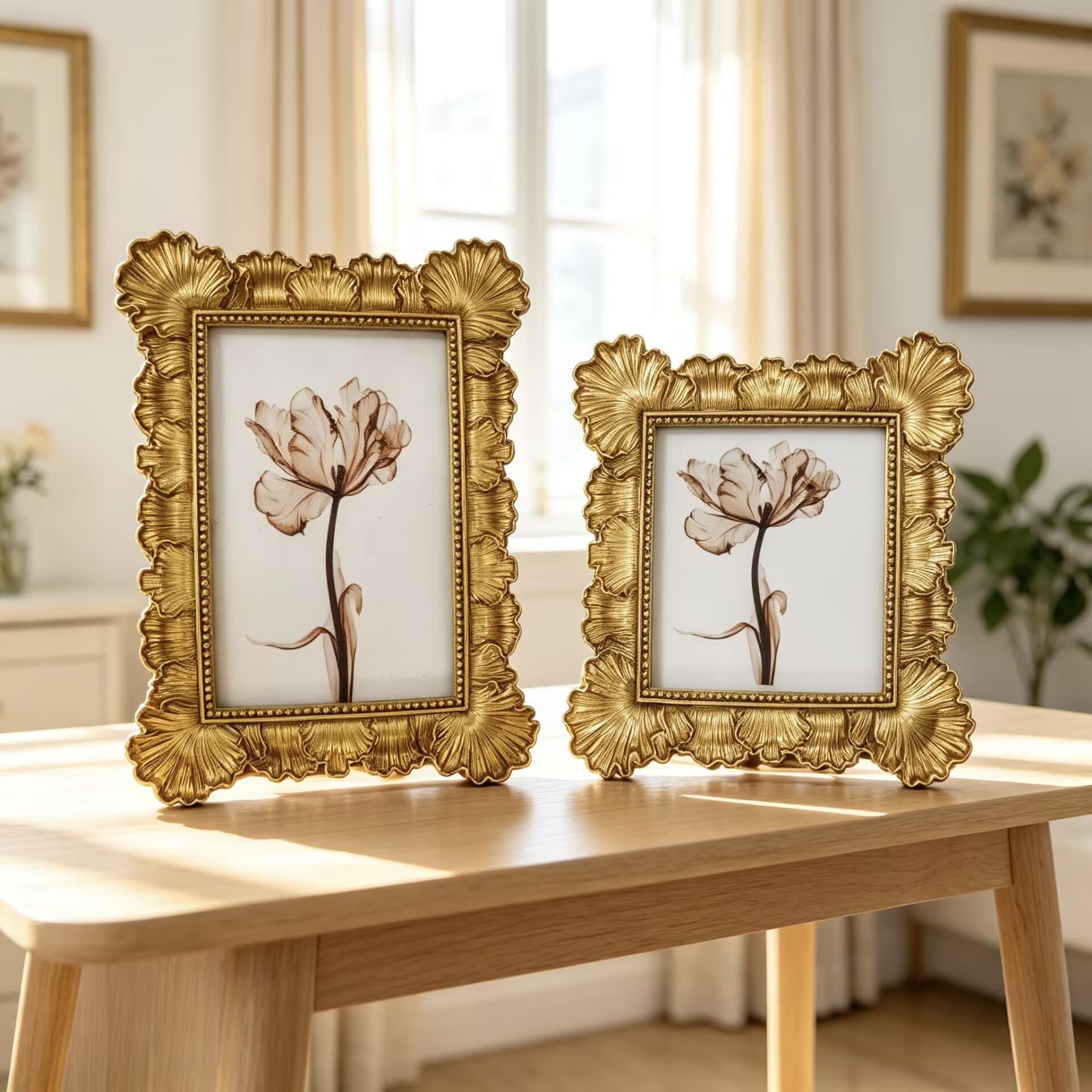 Resin Photo Frame Bedroom Decor, Living Room Bedroom Entryway Wholesale Picture Frame, European Style Ornament Tabletop Carved French