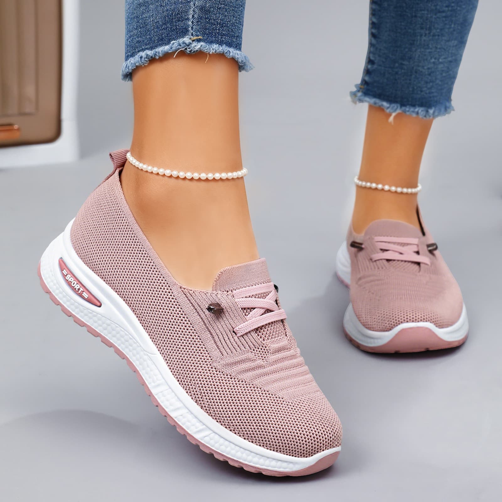 Women's Shoes 2026 Summer New Cross-Border Casual Loafers Breathable Comfortable Middle-Aged Mother Shoes