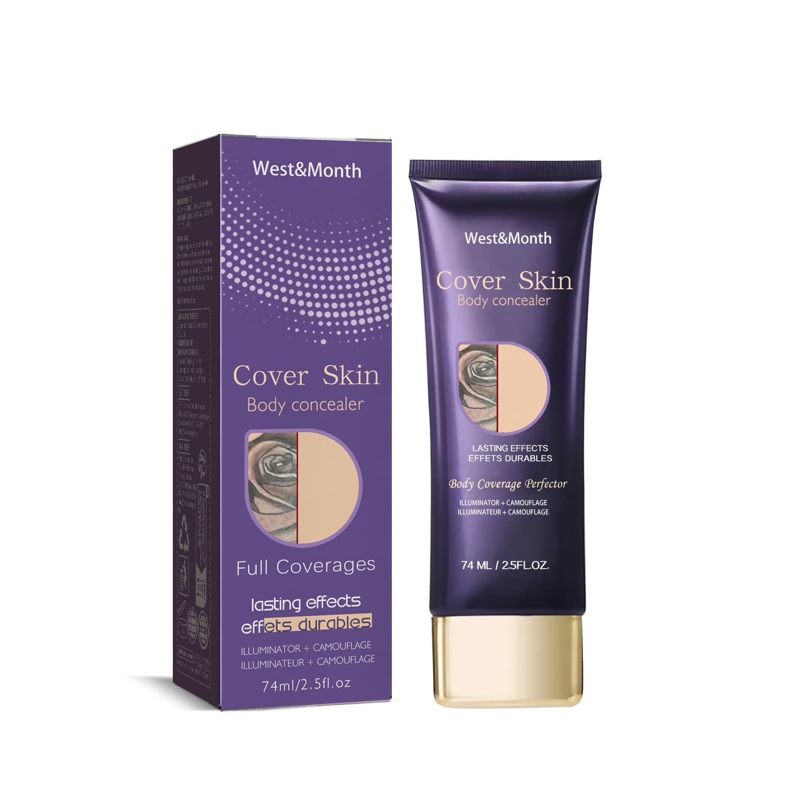 Skin Concealer Cream Water-Resistant Concealer for Scars, Birthmarks, and Invisible Skin Coverage