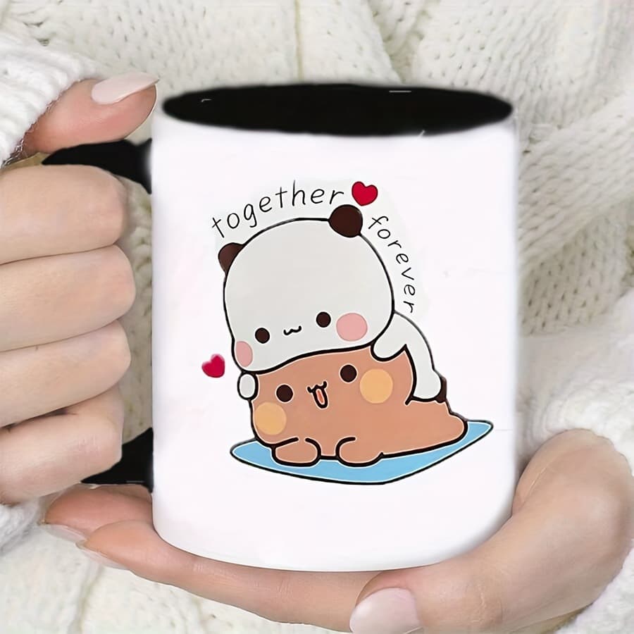 Coffee Cup Office Home Water Cup Coffee Breakfast Couple Ceramic Cup Creative Cute High Appearance Ceramic Cup