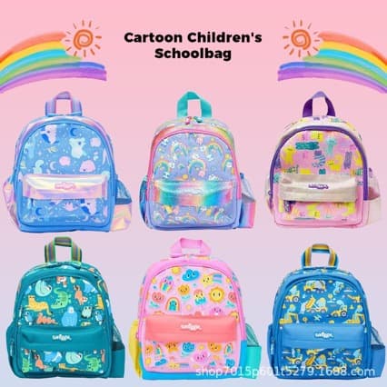 Australian Genuine Smiggle Small School Bag for Kindergarten Children Aged 1-3 Years Old, Cute, Lightweight and Fashionable Backpack