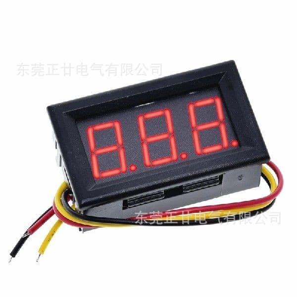 DC 0-100V three-wire DC voltmeter, digital voltmeter with 0.56 LED digital display.