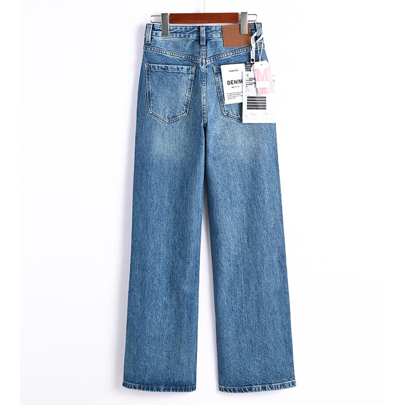 Traceable! Imported Bossa Turkish Fabric Jeans! A Must-Have Straight Wide-Leg Pants
