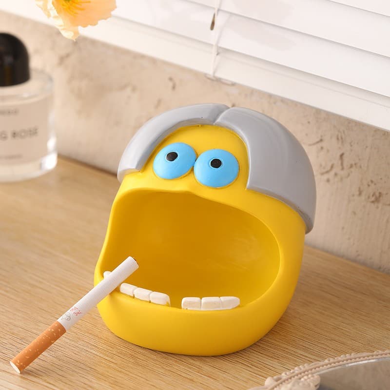 Ugly Cute Honey Badger Ashtray, Funny Creative Ornament, Unique Gift for Boyfriend, Office Desk Decor for Young People