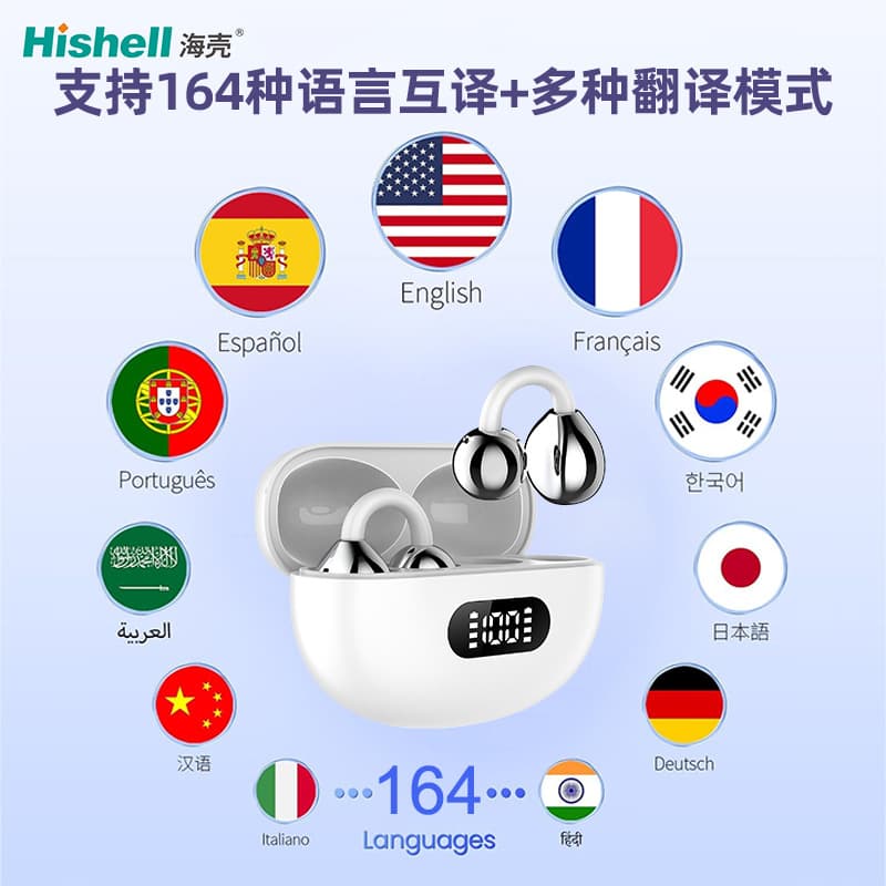 Arabic Voice Video Call Translation Headset German Spanish Vietnamese Voice Translator Ai Mutual Translation