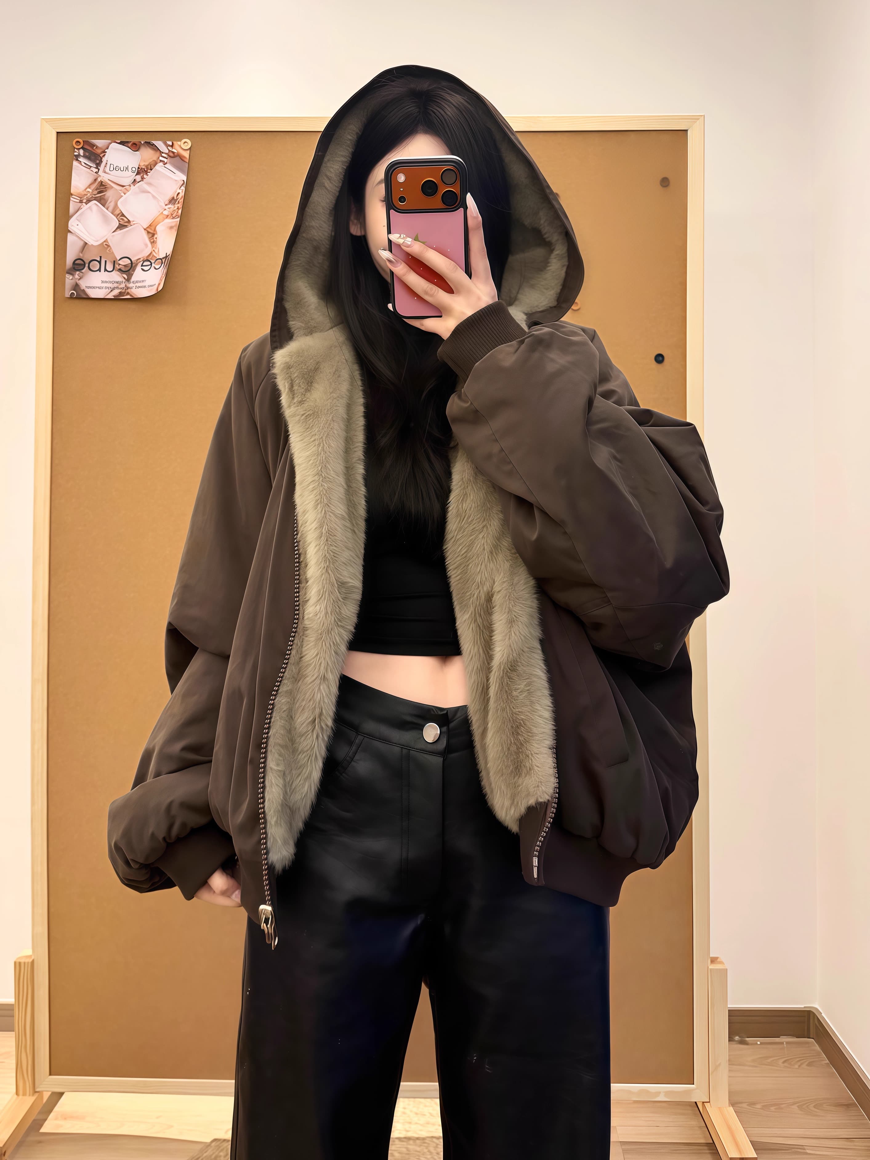New coat, thick, lazy, double-sided, mountain-carved cotton-padded jacket, women's winter style, American-style cotton-padded jacket, 2025 winter