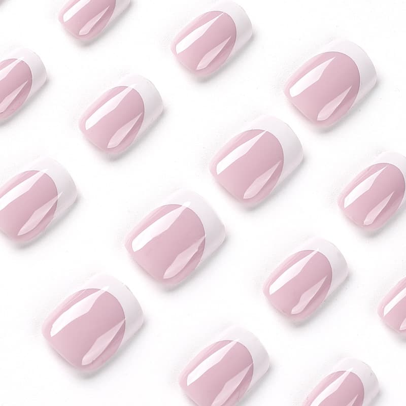 Nail Tip White Edge French Wearable Fake Nails Wholesale Manicure Nail Tips Cross-Border Nail Stickers