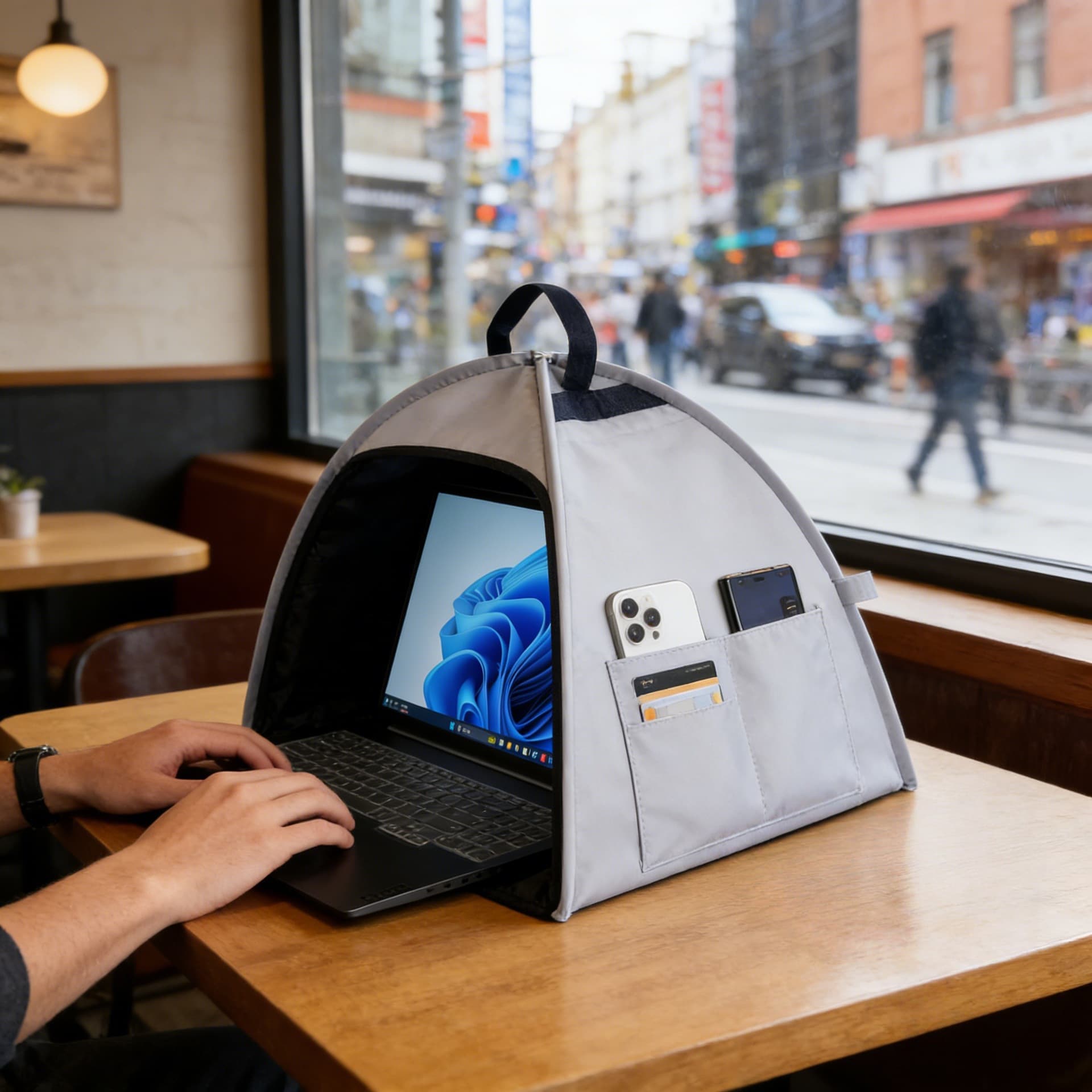 Computer sunshade tent, computer sunshade, computer privacy cover, multifunctional waterproof laptop bag