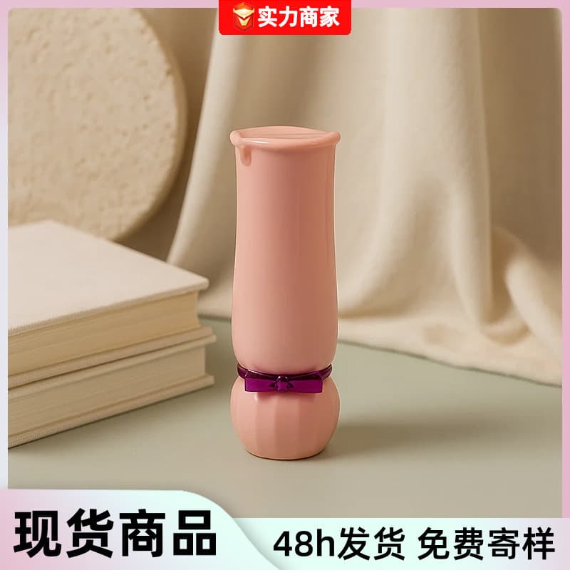 Spot manufacturer lipstick tube with bow pink lipstick empty tube cute cartoon lipstick packaging material