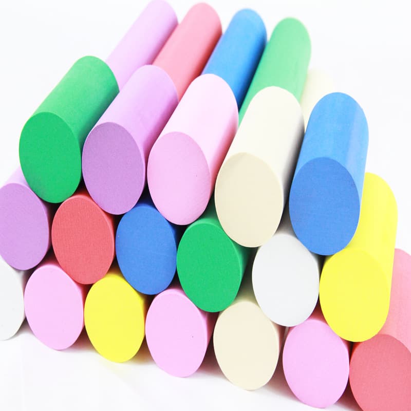 Colorful EVA Round Rod Foam EVA Solid Round Rod Column 9CM Diameter EVA Foam Rod Ningbo