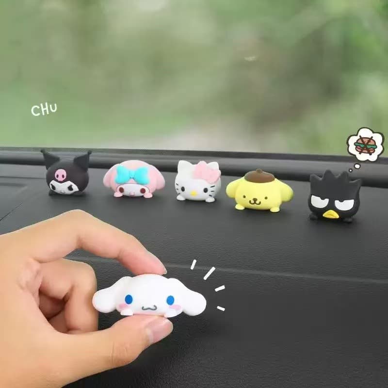 Super Cute Small Dashboard Ornament with a High-End Feel, Cartoon Interior Decoration, Adorable Car Decoration, Creative Figurine Ornament