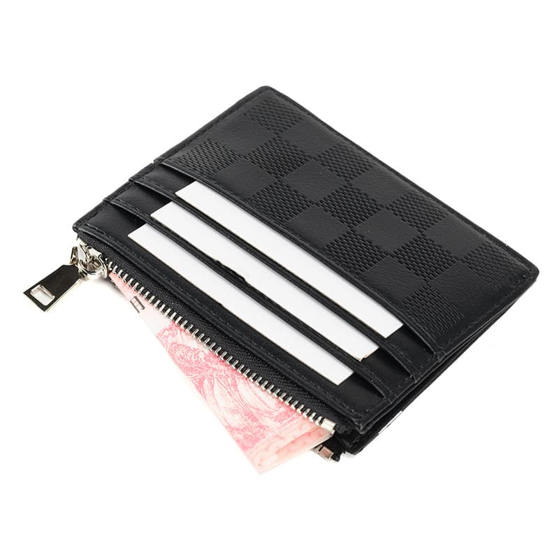 2024 Foreign Trade Cross-border Supply Zipper Card Bag with Card Mirror Window Coin Purse Explosion Card Holder New Card Holder