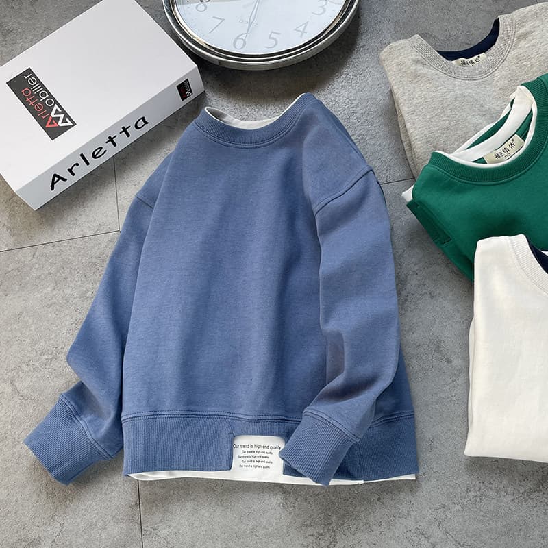 Children's sweatshirt spring and autumn new children's clothing 20261 pullover boys and girls baby versatile casual tops trendy