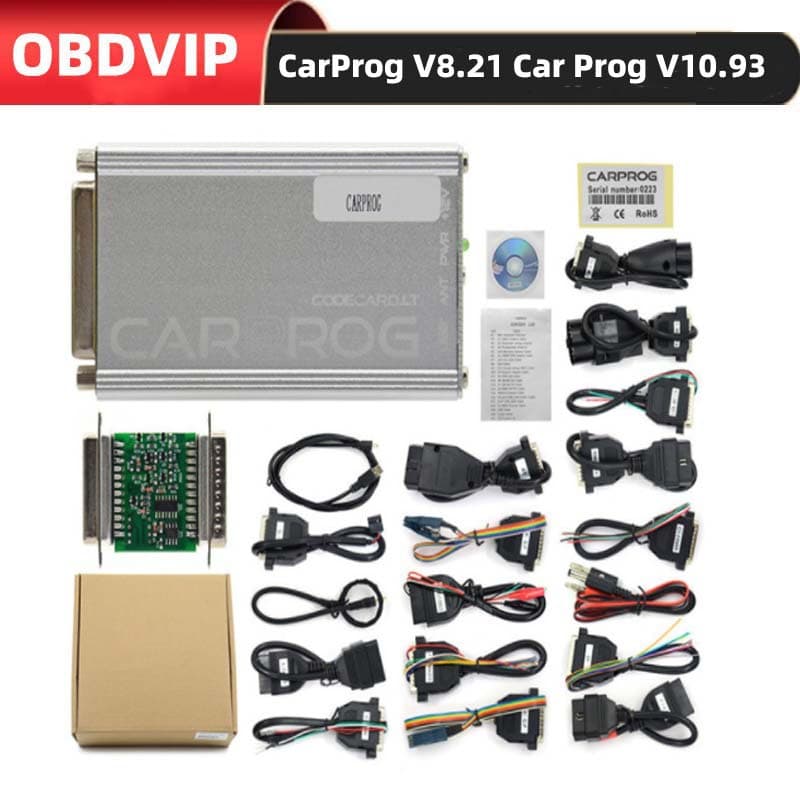 CARPROG FULL 21 Adapters Car Prog V8.21 V13.77 Automotive ECU Programmer