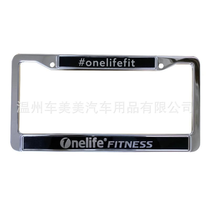 US Standard License Plate Frame Sticker Frame Amazon License Plate Holder Export Stainless Steel License Plate Frame US Standard UV License Plate Frame