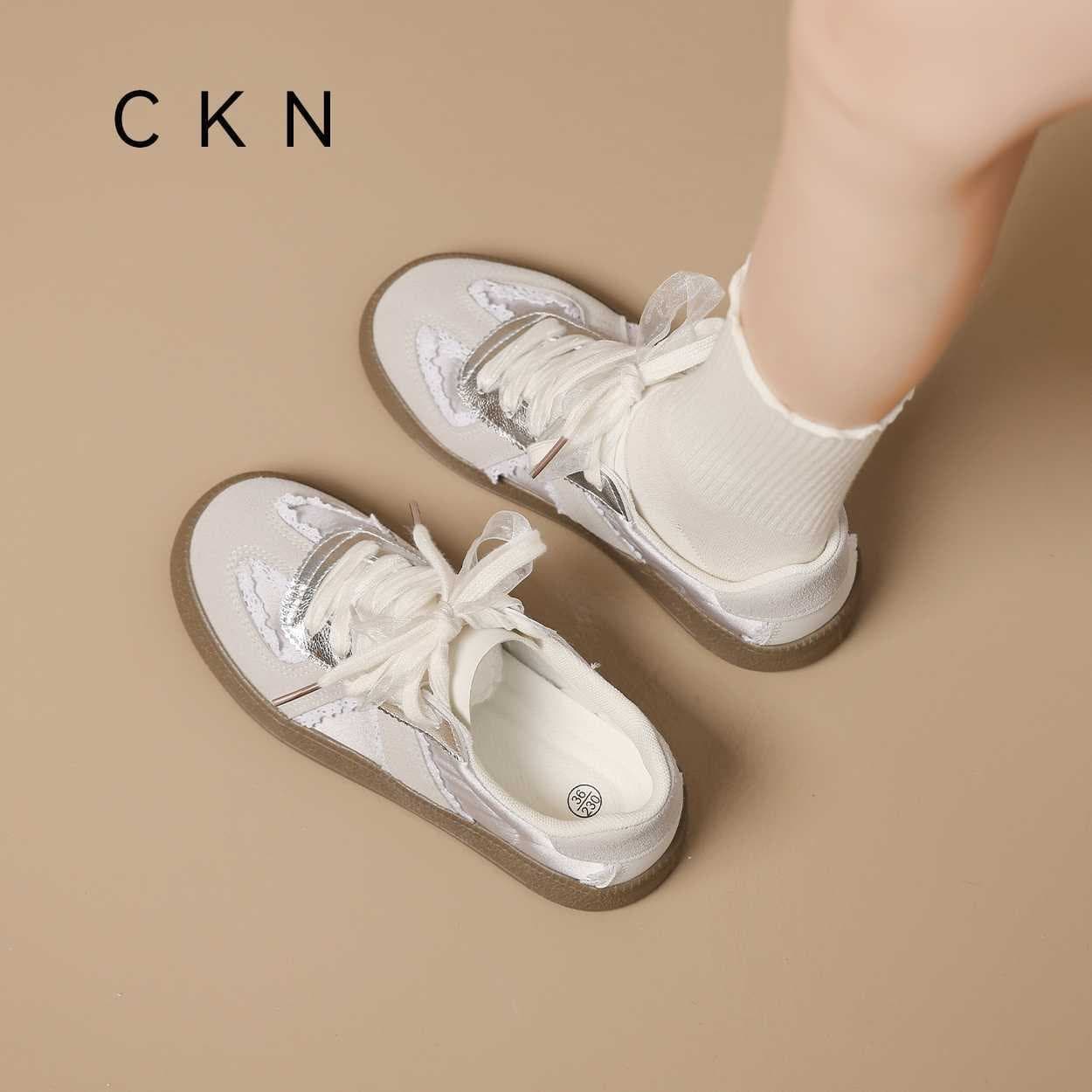 Lace Training Shoes 2026 Summer Versatile Breathable White Sneakers Casual Shoes for Women Sweet Daily Beige 3cm Height Increase