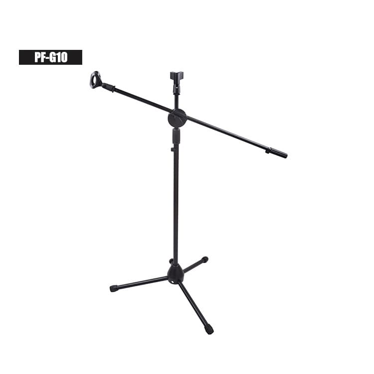 Double wheat floor-standing microphone stand vertical stage outdoor performance liftable professional microphone stand tripod