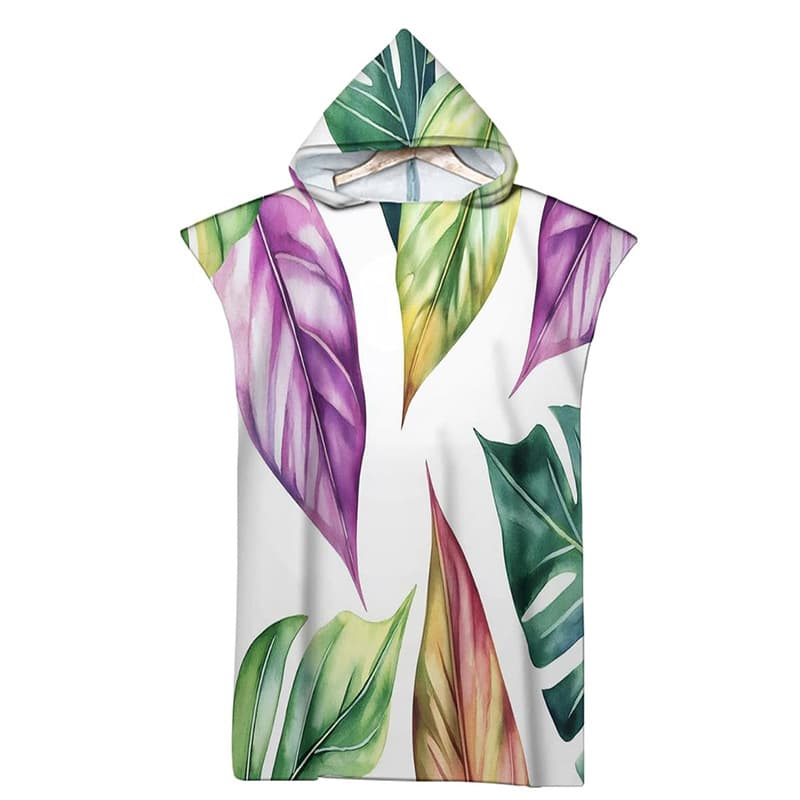 Water-absorbent and quick-drying beach bathrobe, swimming changing cloak, sun protection, seaside hot spring bathrobe, unisex quick-drying bath towel