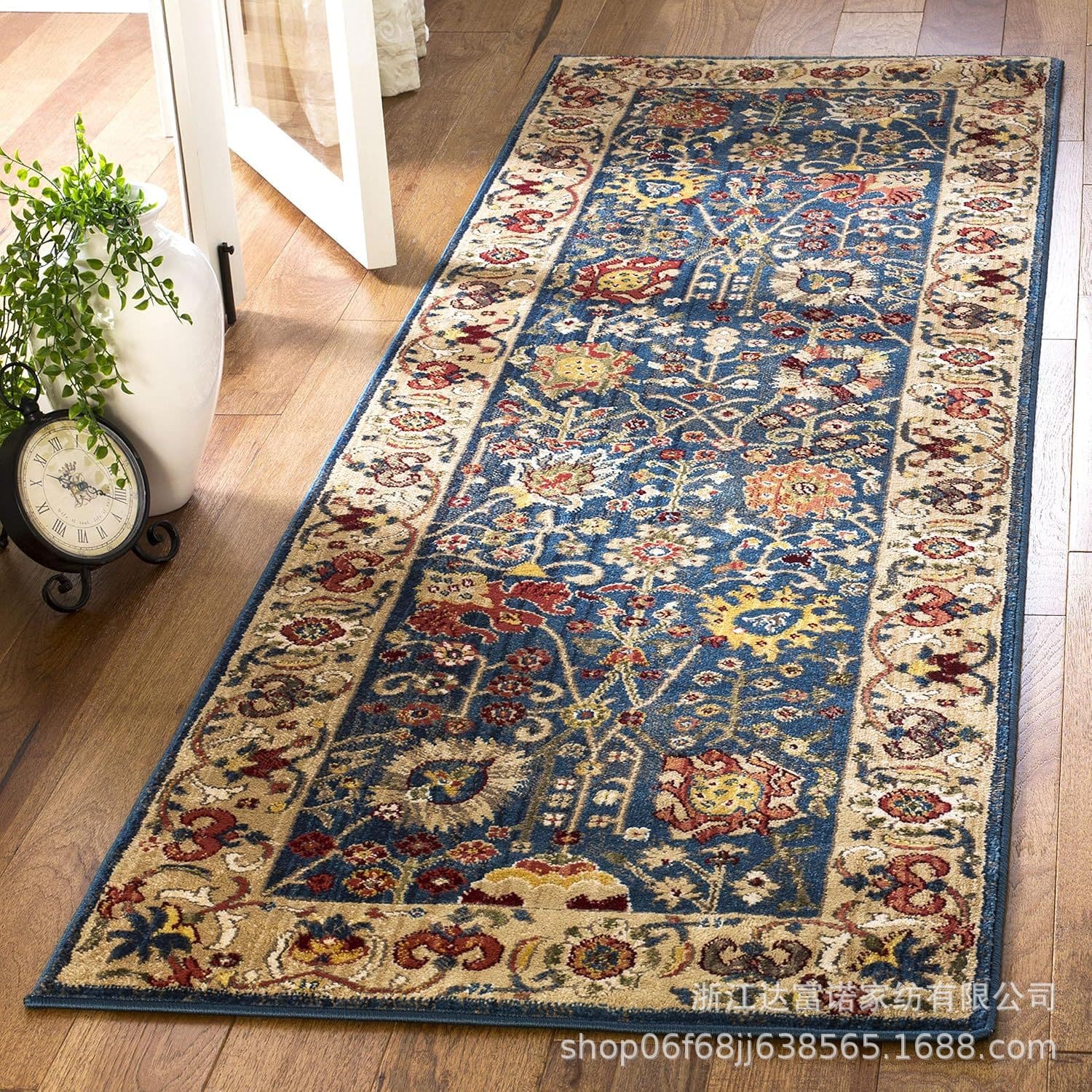 Running Rug Mat Traditional Oriental Design Easy Care Suitable For Living Room Bedroom Dining Room High Traffic Areas