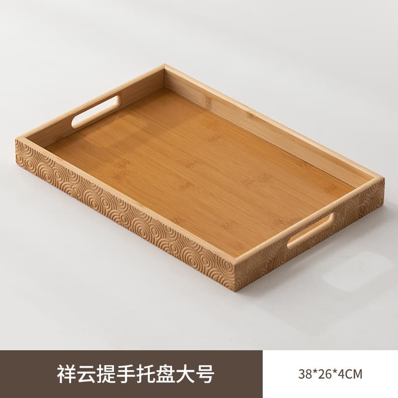 Zebra Pattern Double Handle Serving Tray for BBQ Skewers, Restaurant Sauce & Drink Commercial Serving Platter