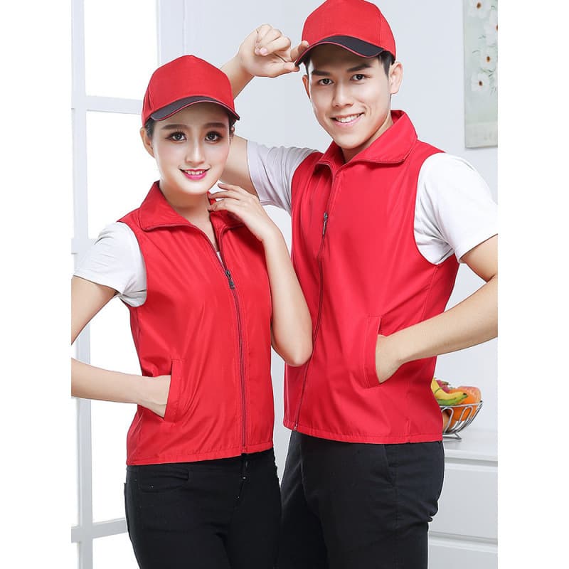 Custom-made volunteer vests, advertising vests, work vests, volunteer vests, promotional text and logo printing, made to order.