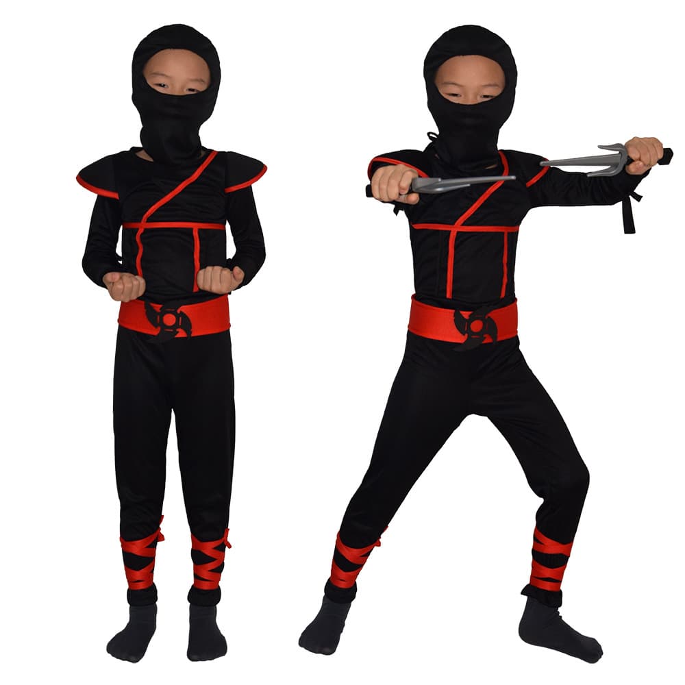Halloween Anime Cosplay Kids Night Outfit Japanese Ninja Role Play Samurai Costume