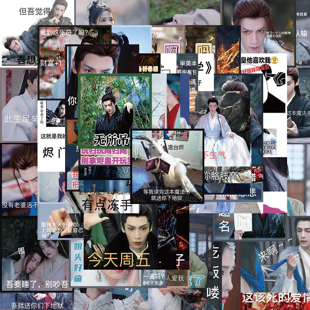 62 White Deer Luo Yunxi Expression Pack Changyue Jinming Expression Pack Stickers Notebook Stickers