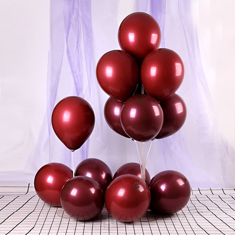 10-inch Cherry Red Latex Balloons Thick Wedding Atmosphere Party Opening Decoration Balloons