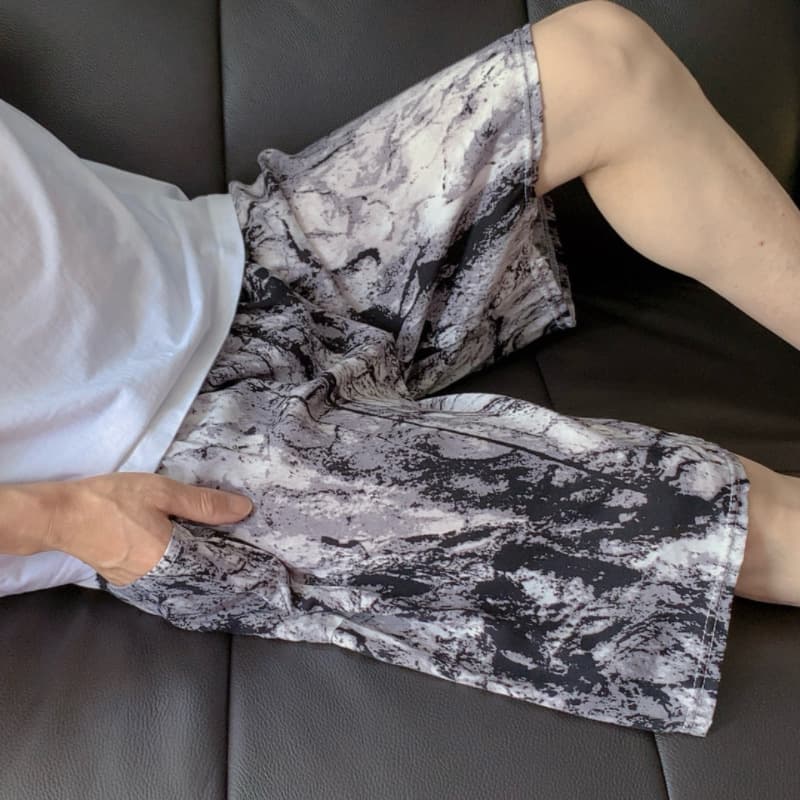 Cotton Shorts Men Summer Trendy Beach Shorts Men Loose Five-Point Pants Men's Casual Pants Outerwear Large Size