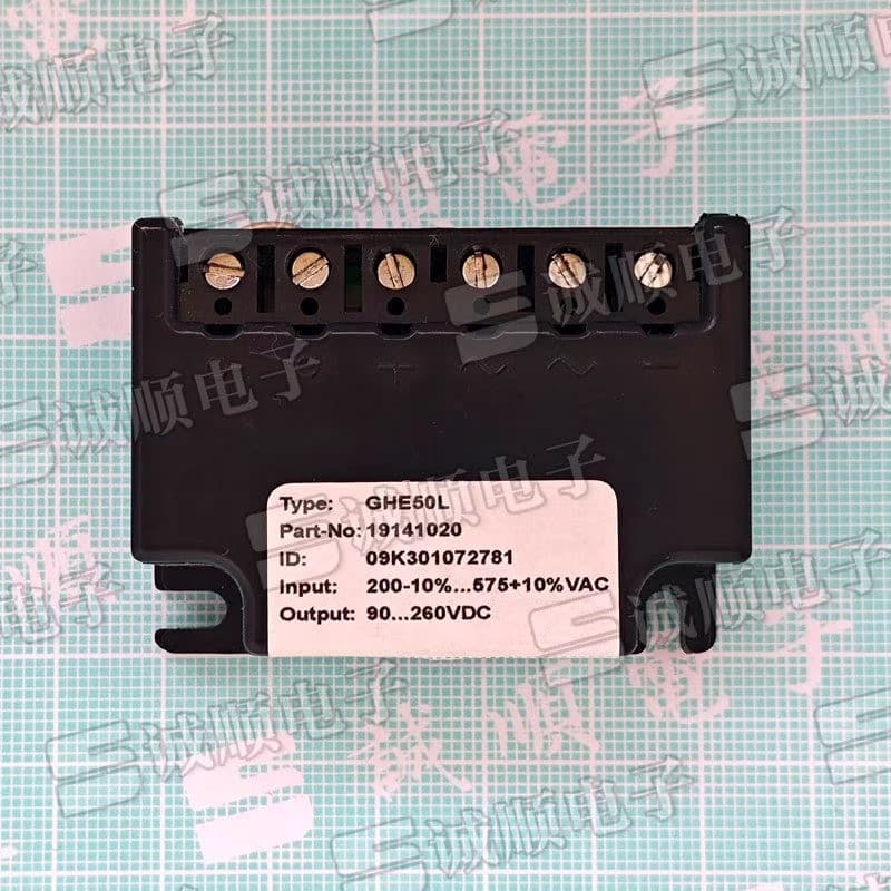 GHE50L Rectifier 19141010 200-10%...480VAC 90..215VDC GVE20l Domestic
