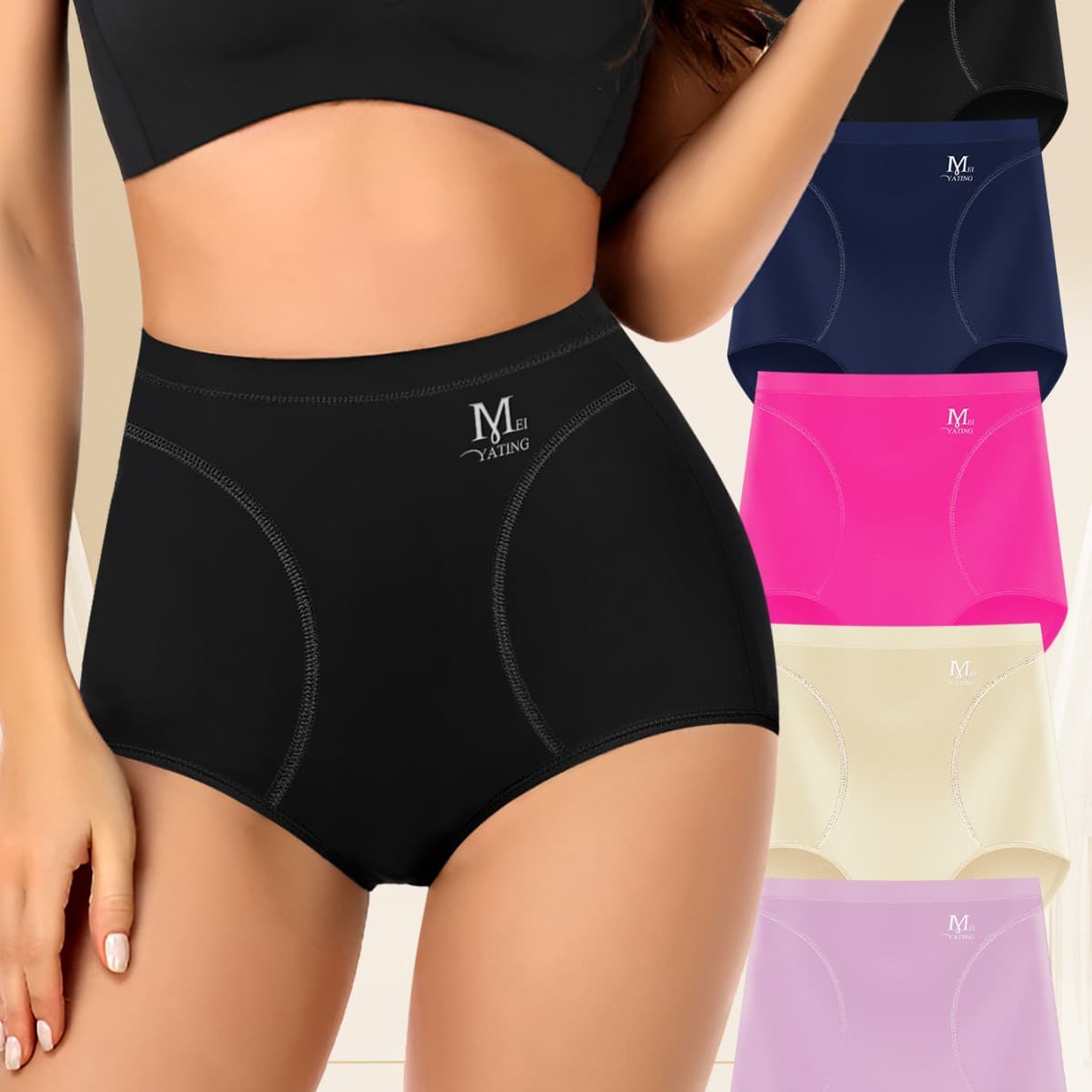 [Overseas warehouse delivery] TK tummy control pants, comfortable and breathable women's shapewear, simple butt-lifting plus size underwear