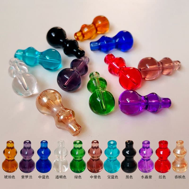 Integrated Gourd Bead Curtain Crystal Loose Beads Accessories DIY Beading Door Curtain Loose Bead Jewelry Glass Door Curtain Decoration