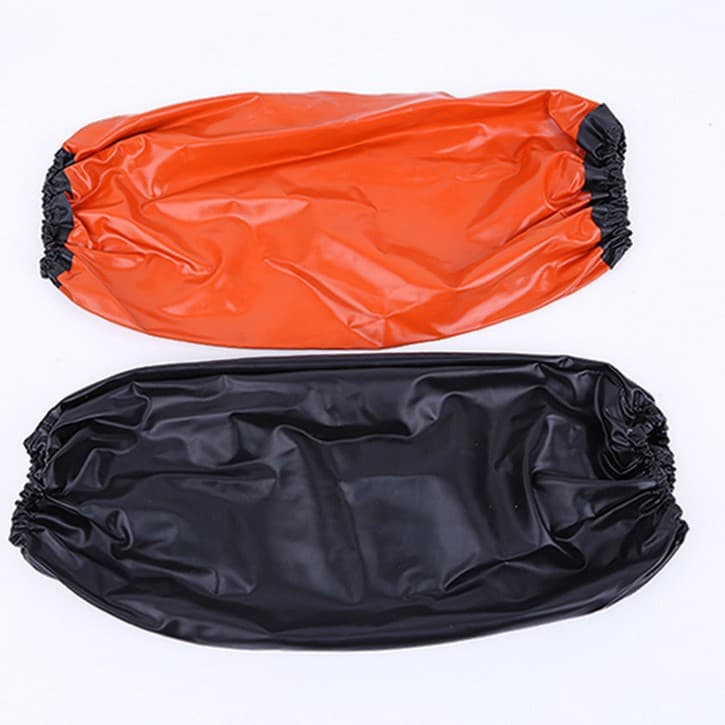 Composite waterproof apron and sleeve set, red and black dual-color PVC waterproof, oil-resistant, acid and alkali resistant industrial sleeve apron.