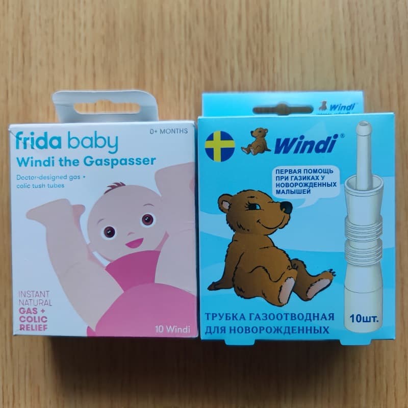 Baby gas relief sticks, 10-pack, Frida Baby, for gas and colic, ventilation, pure physical relief with Windi.