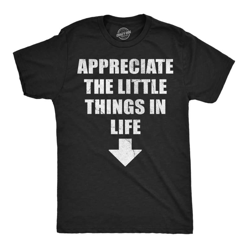 【Cross-border EU Size】Men's Funny T-Shirts Appreciate The Little Things