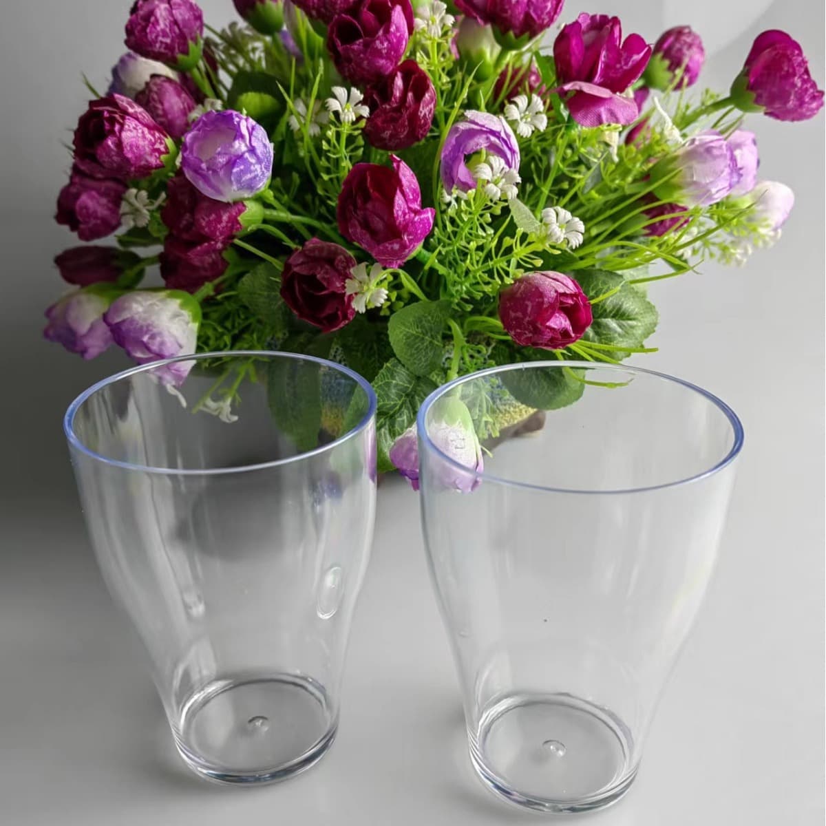 PS Plastic Cup Thickened Transparent Household Toothbrush Cup 350ml Tea Cup Advertising Cup Drinking Cup