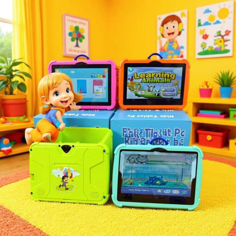 TK Best Seller Kids Tablet IPS Screen IWAWA Live Streaming Cross-Border E-commerce Gift 7-inch Student Tablet