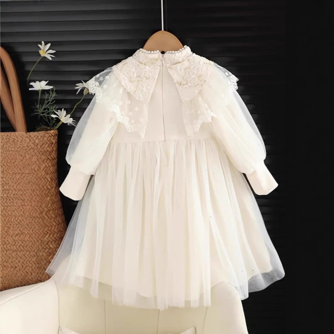 Girls Princess Dress Spring Autumn 2025 New Style Chinese Traditional Hanfu Dress for Kids Baby Toddler Party Gown