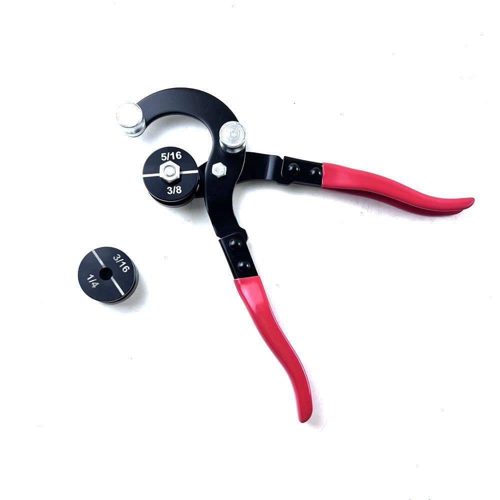 4-in-1 Manual Tube Bender/Pliers for Air Conditioning Copper/Aluminum Tubes, Small Metal/Hose Tube Bending Tool
