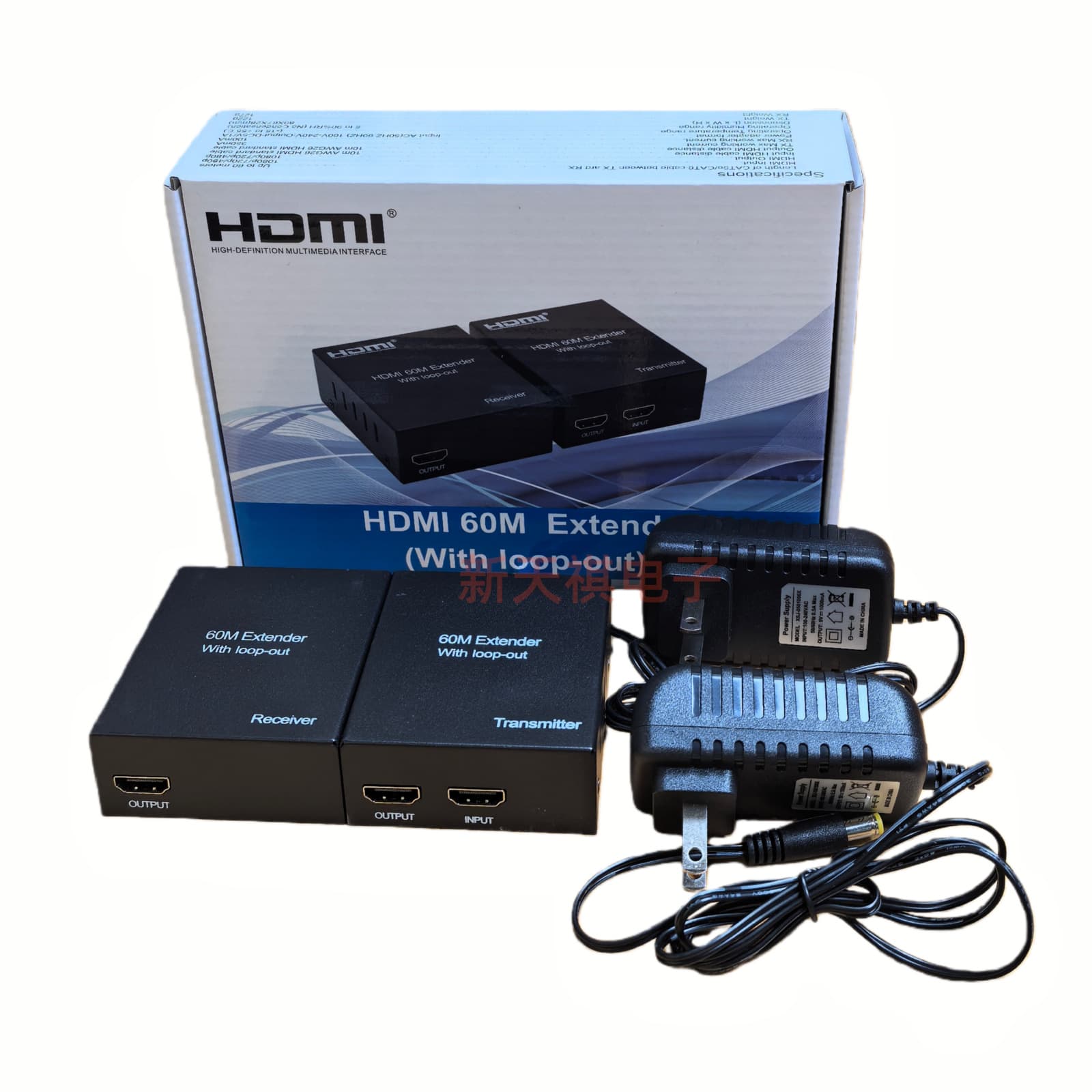 POC single-sided power supply 60-meter HDMI single network cable extender with local loop-out HDMI Extender