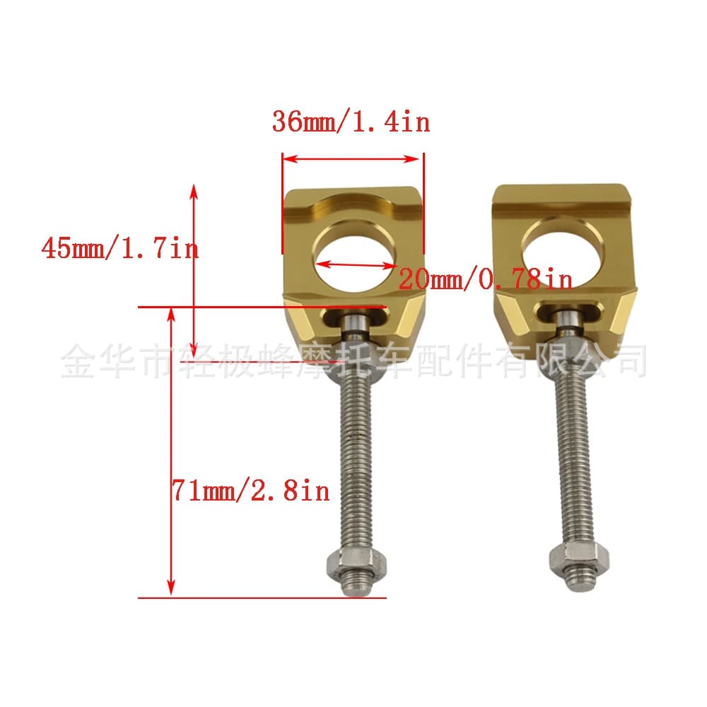 Chain Adjuster for Surron Ultra Bee Electric Dirt Bike Aluminum Alloy Tensioner