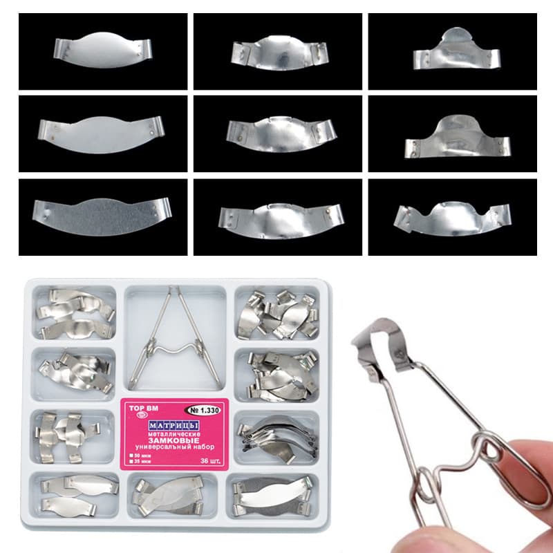 Dental Matrix Band Long Type Composite Resin Matrix Kit 1.330 Dental Consumables