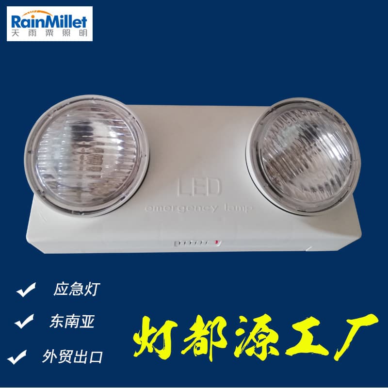 Southeast Asia foreign trade export bullseye lights, fire lights, emergency lights, dual-head lights, safety exit LED lighting indicator lights