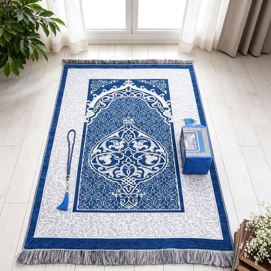 European Style Arch Chenille Prayer Mat Exquisite Gift Box Three-Piece Set Factory Source Wholesale
