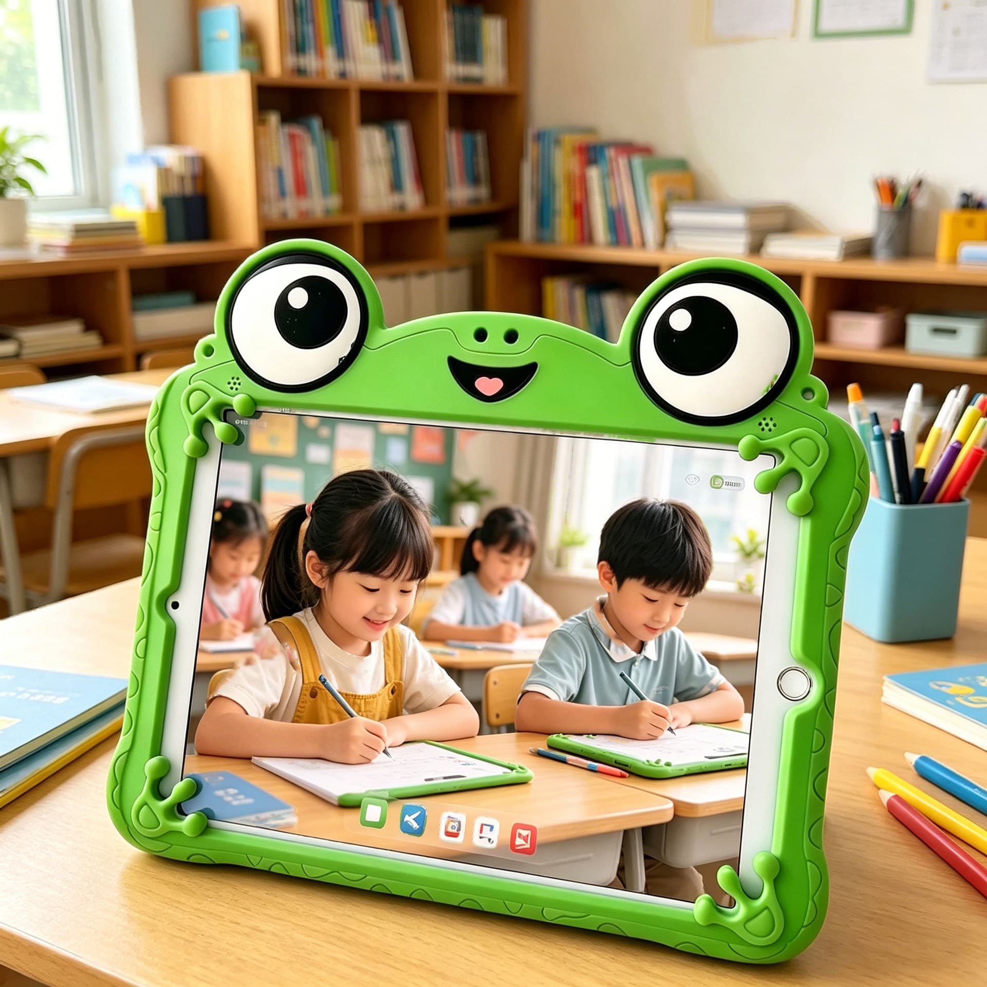 Cross-border frog suitable for Samsung A9 A11 Apple ipad10th 10.2/9.7mini7 silicone soft shell cartoon