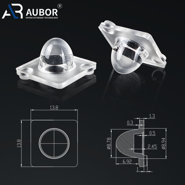 Square Silicone Lens, UV Curing Equipment Optical Lens, High-Efficiency Ink Curing Specific UV Lens