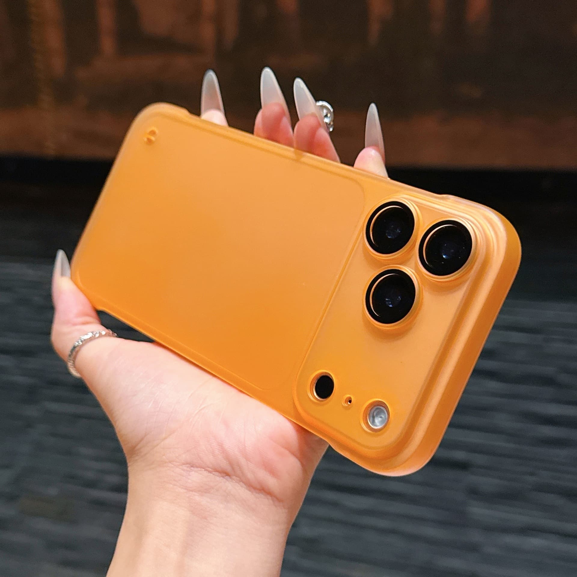Compatible with iPhone 17 Pro Max Case Ultra-Thin Ice Frost Borderless Precision Cutout Apple 15/16 Protective Cover