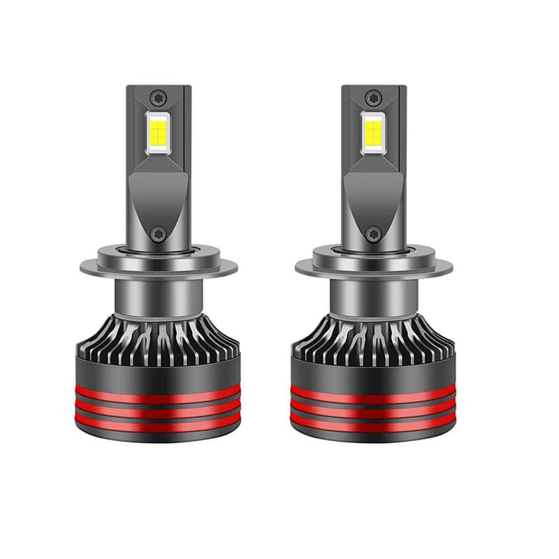 LED Headlight 9 Chips 12-Core Copper Tube 70W Conversion H7 H4 H11 with Decoder H7 LED Headlight
