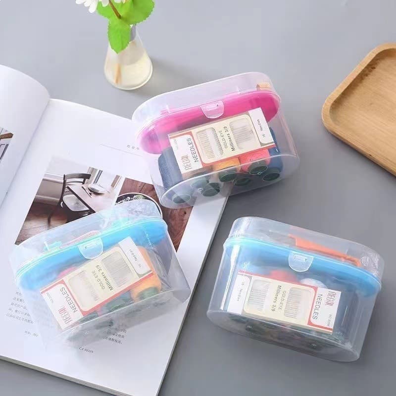 Household Multifunctional Sewing Kit Portable Storage Box Set with Sewing Thread